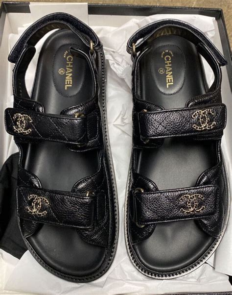 flat sandals chanel|chanel wedge sandals 2022.